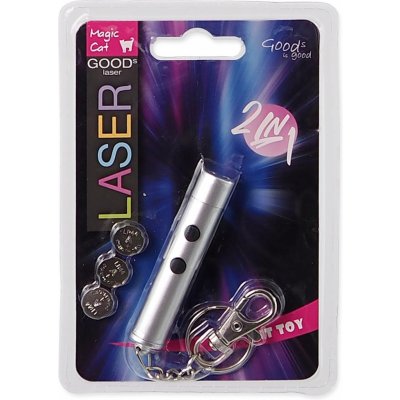 Magic Cat Laser ukazovátko a baterka 2v1 7 cm – Zboží Dáma