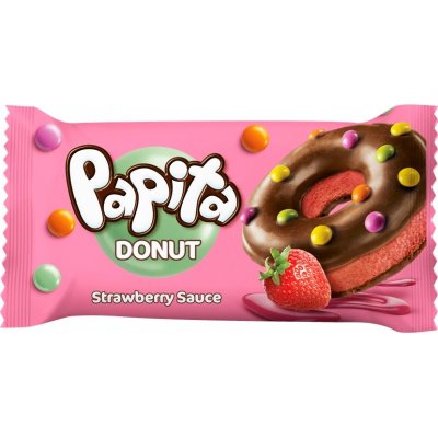 Papita Donut jahodový krém 40 g – Zboží Mobilmania