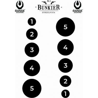 Range Solutions Střelecký terč Bunker 500x700 mm 50ks – Zbozi.Blesk.cz