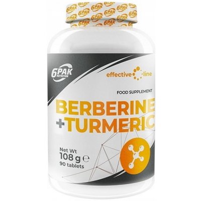 6PAK Nutrition Berberine + Turmeric 90 tablet