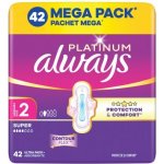 Always Platinum Super velikost 2 Vložky s křidélky 42 ks – Hledejceny.cz