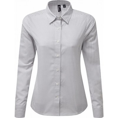 Maxton Premier Workwear dámská kostkovaná košile s dlouhým rukávem – Zboží Mobilmania