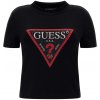 Dámská Trička GUESS SS MN TRIANGLE STRASS TEE W3BI54J1314 Černá