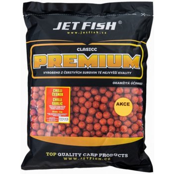 Jet Fish Premium clasicc Boilies 5kg 24mm CHILLI ČESNEK