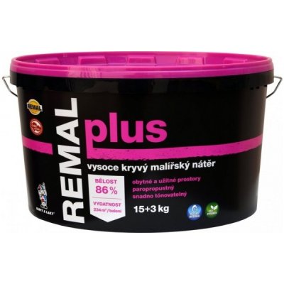 REMAL Plus vysoce kryvá barva na zeď, 15+3 kg – Zbozi.Blesk.cz