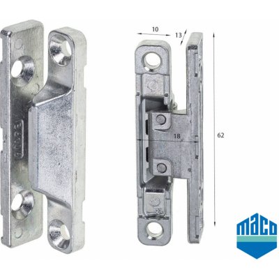 Maco Střední přítlačný pant - povrchový 54783 – Zboží Mobilmania