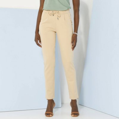 Chino kalhoty z úpletu Milano písková – Sleviste.cz