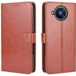 TopTechnology Kožené pouzdro pro Nokia 8.3 5G hnědé – Zboží Mobilmania