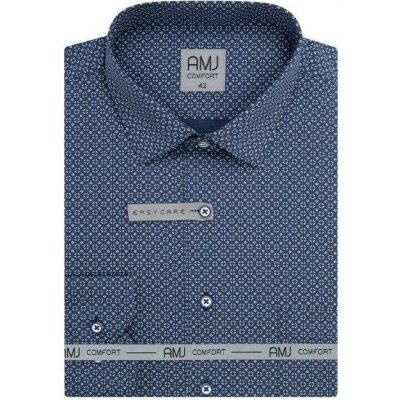 AMJ Classic Fit Comfort pánská košile dlouhý rukáv prodloužená VDBP 1459 – Hledejceny.cz