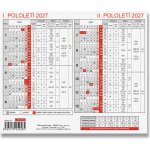 Plánovací karta 18cm x 15cm BKA0-27 2027 – Zboží Mobilmania