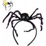 Čelenka halloween s černým pavoukem – Zboží Mobilmania