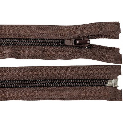 Spirálový zip No 5 délka 40 cm bundový POL, malé, 304 hnědá čokoládová – Hledejceny.cz