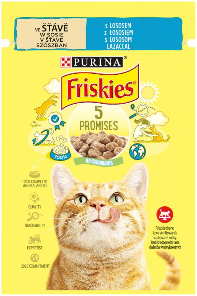 Friskies pro kočky s lososem 85 g