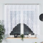 Dekorační oblouková krátká záclona na žabky KINGA 140 bílá 300x140 cm MyBestHome – Hledejceny.cz