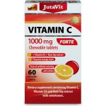 Jutavit Vitamín C 1000 mg Forte + vitamín D3 + extrakt ze šípků pomerančová příchuť 60 žvýkacích tablet – Hledejceny.cz