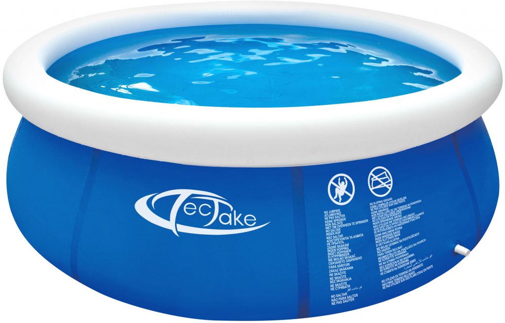 Tectake 402897 bazén kruhový 240 x 63 cm - modrá
