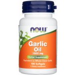 Now Foods Garlic Oil Česnekový olej 1500 mg 100 softgel kapslí – Hledejceny.cz