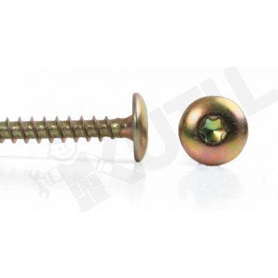 Vrut do dřeva ZnŽl, široká hlava torx - 6x80 – Hledejceny.cz