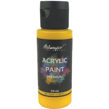 Artmagico akrylové barvy Premium 59 ml Mid Yellow