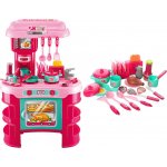 Baby Mix kuchyňka Little Chef růžová 32 ks Růžová – Zboží Mobilmania