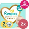 Plenky Pampers Premium Care 2 2 x 136 ks