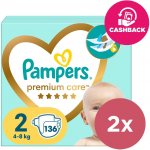 Pampers Premium Care 2 2 x 136 ks – Zboží Mobilmania