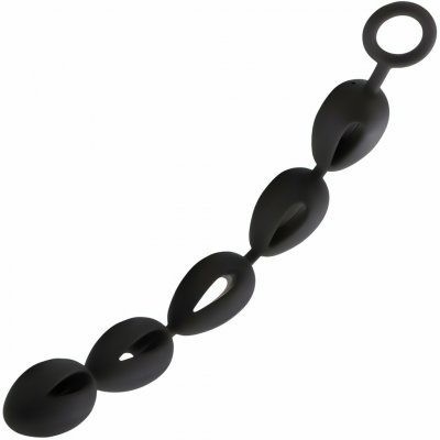 Sensual A103.M Anální kuličky silikové XXL 39,5 cm 5 kuličkek černé – Zbozi.Blesk.cz