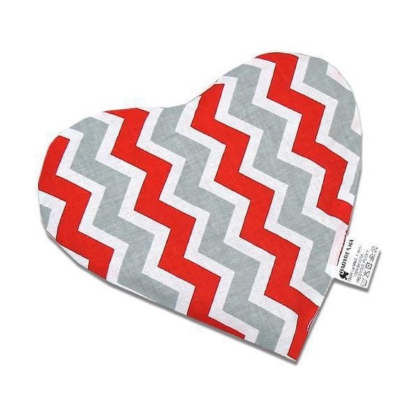 Babyrenka Nahřívací polštářek z třešňových pecek 20x20 cm Zig-Zag red od  149 Kč - Heureka.cz