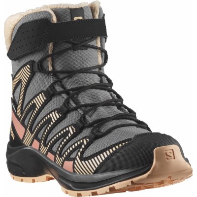 Salomon XA Pro V8 Winter CSWP J pewter/black/peach fuzz – Hledejceny.cz