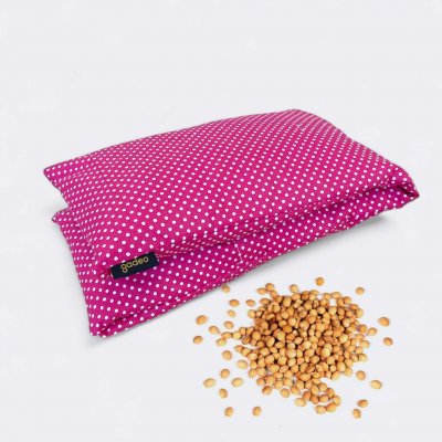 GADEO nahřívací třešňový bederní polštářek POLKA DOTS fuchsie – Zboží Mobilmania