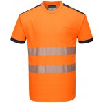 Portwest T181 tričko HiVis PW3 oranžová/modrá 4XL – HobbyKompas.cz