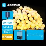 Aigostar LED Solární dekorační řetěz 50xLED 8 funkcí 12m IP65 teplá bílá | AI0426 – Hledejceny.cz