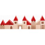 Detoa kostky dřevo městečko 100 ks – Zboží Dáma