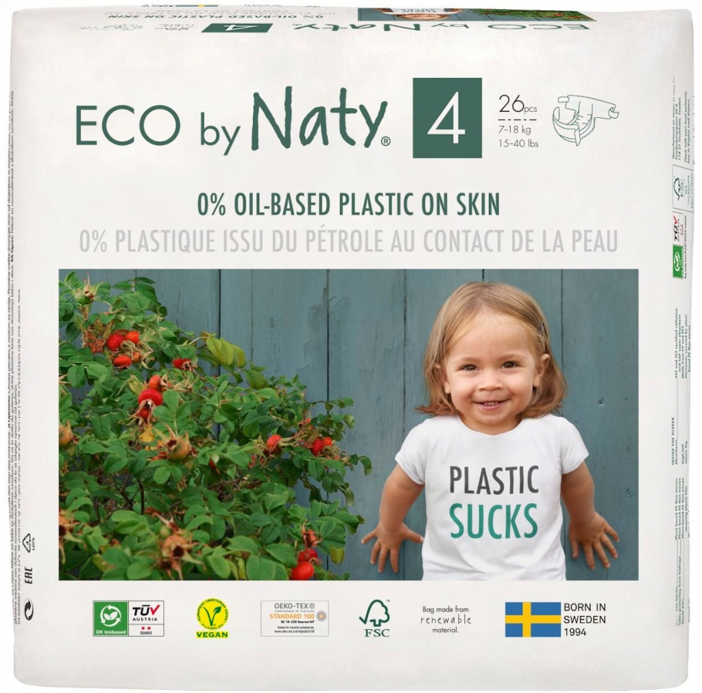 Eco by Naty Maxi 7-18 kg 26 ks