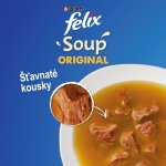 Felix Soup Original hovězí kuře a jehněčí 6 x 48 g – Sleviste.cz