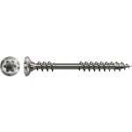 SPAX Fasádní šroub A2, čočková zápustná hlava, frézovací žebra, T-STAR – 4,5×43 mm, balení 200 ks – Hledejceny.cz