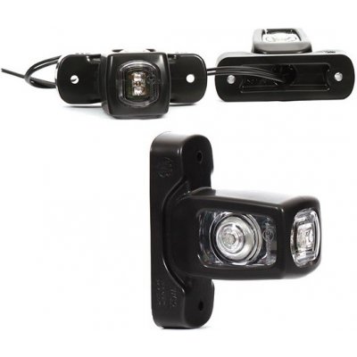 Svítilna poziční - tykadlo 12v/24v led krátká č/b/o, kabel 0,35m 0260038_A, , , – Hledejceny.cz