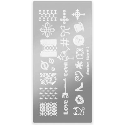 Starnails Razítkovací destička Simplism Style 012 – Zboží Dáma