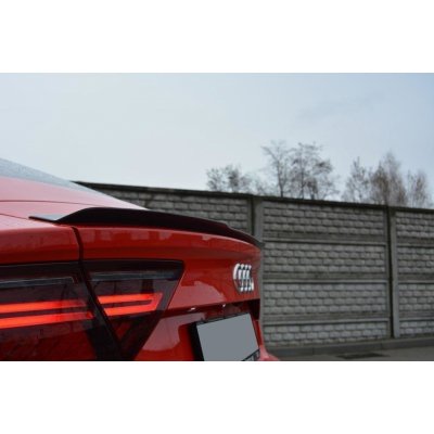 Maxton Design prodloužení spoileru pro Audi A7, S7 C7, C7 FL, černý lesklý plast ABS – Zbozi.Blesk.cz