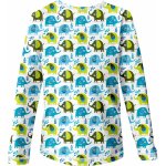 Wamu dětské tričko s dlouhým rukávem Slůňata bílá modrá – Sleviste.cz