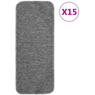 zahrada-XL Protiskluzové 15 ks 60x25 cm šedé obdélníkové