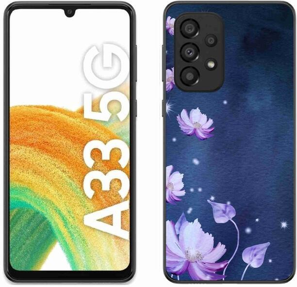 Pouzdro mmCase Gelové Samsung Galaxy A33 5G - padající květy