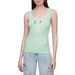 GAP Žebrované tílko s logem dámské kaki – Sleviste.cz