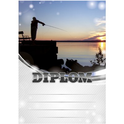 Rybářský diplom A5 – Zboží Dáma