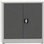 Kovona JUMBO, Dílenská policová skříň na nářadí 1 police, svařovaná, 800 x 500 x 800 mm, šedá / tmavě šedá – Zboží Dáma