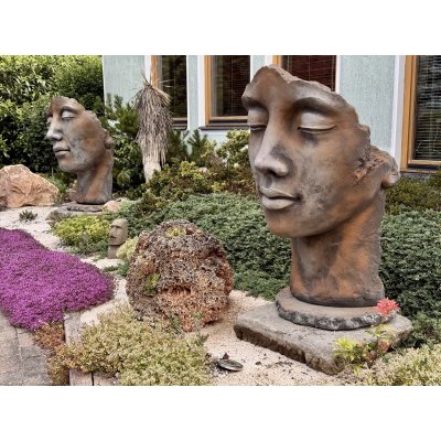 Pár soch muž a žena, Harmonie klidu – výška 115 cm – Zboží Dáma