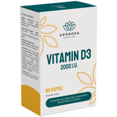 Aporosa Vitamin D3 2000 I.U. 90 ks