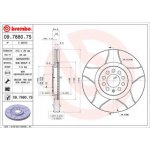 BREMBO Brzdové kotouče MAX 09.7880.75