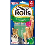 Churu Rolls Chicken wraps & Tuna cream 4 x 10 g – Zboží Mobilmania