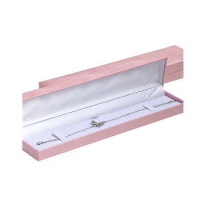 Šperky4U Růžová koženková krabička na náramek KR0485 – Zboží Mobilmania